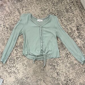 Semi formal sea foam skirt